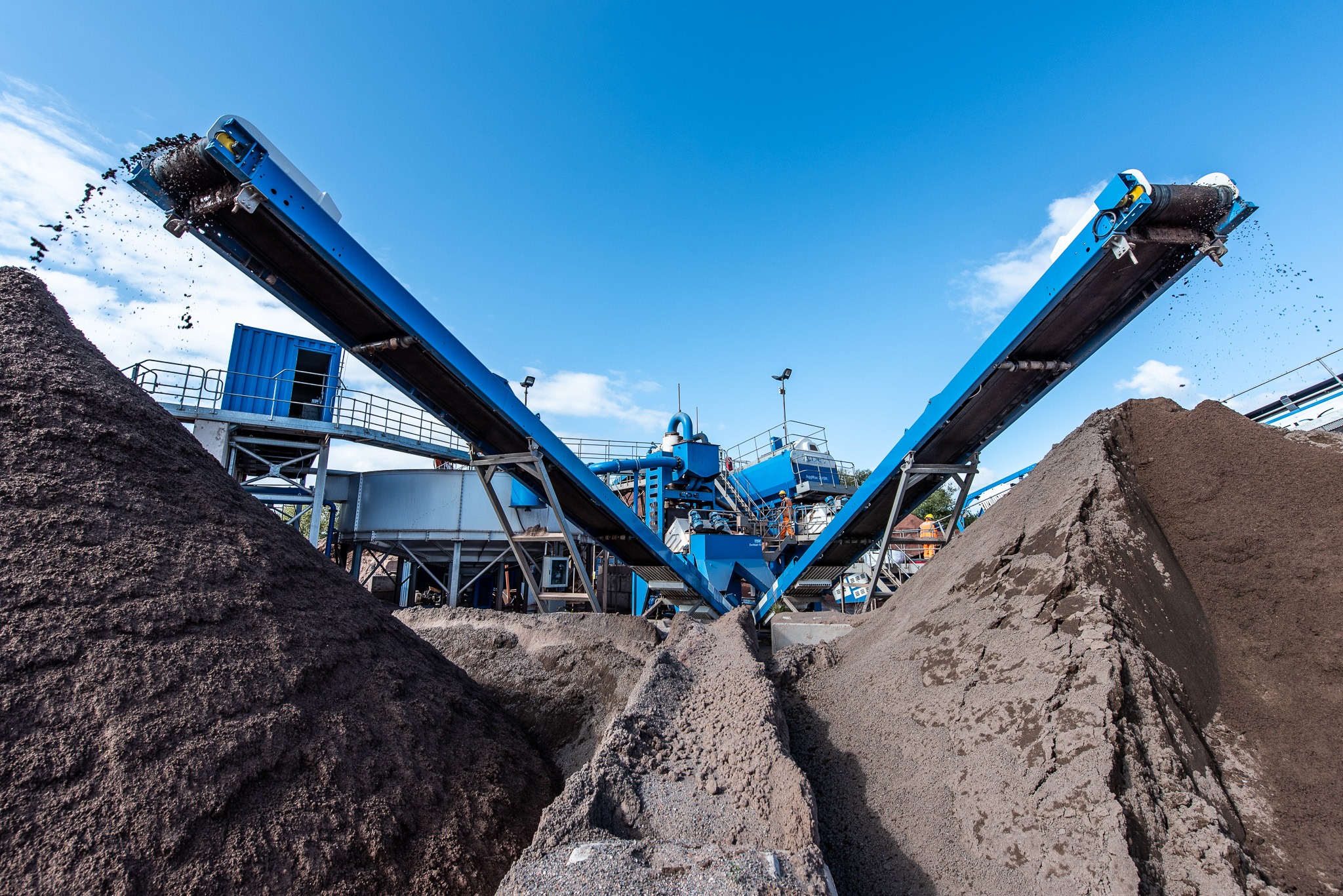 Sand being produced at Hereford Quarries