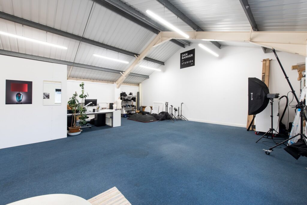 Picture showing the interior of Dan Barker Studios - an ideal meeting place for Ledbury business networking.