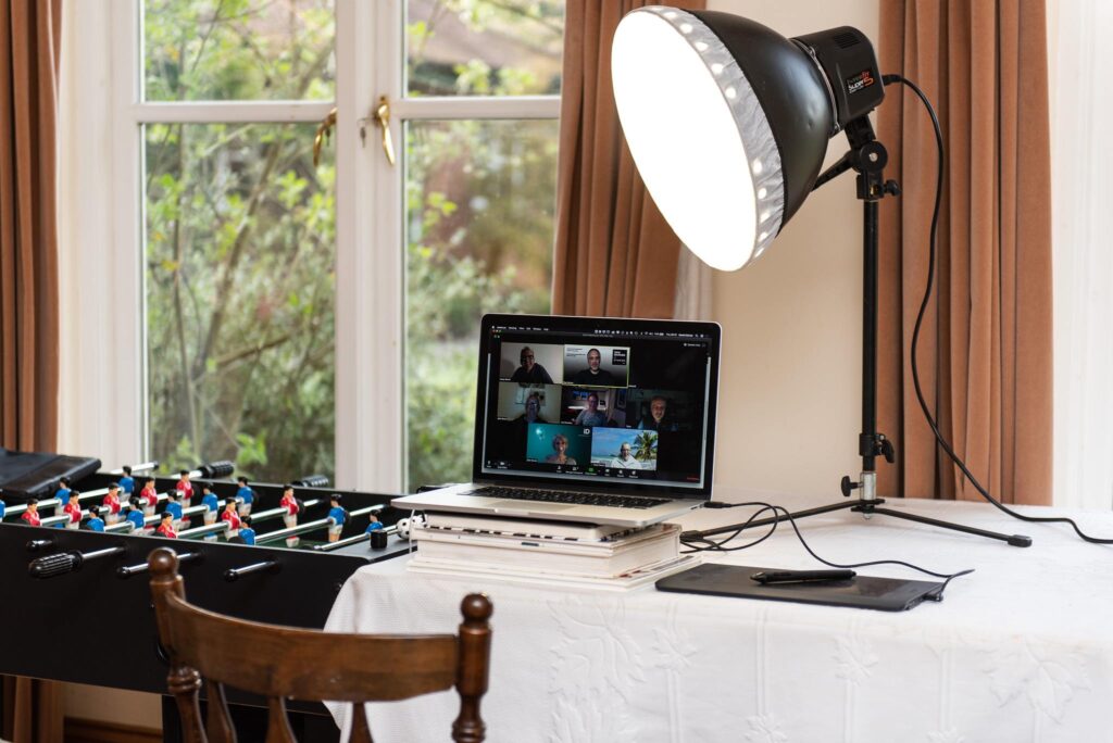 How to look good on Zoom - home setup side view